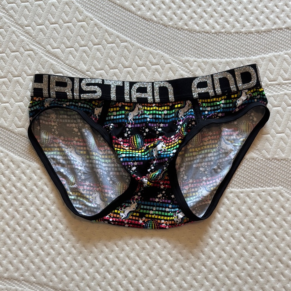 Andrew Christian Disco Unicorn Briefs with Contoured Pouch